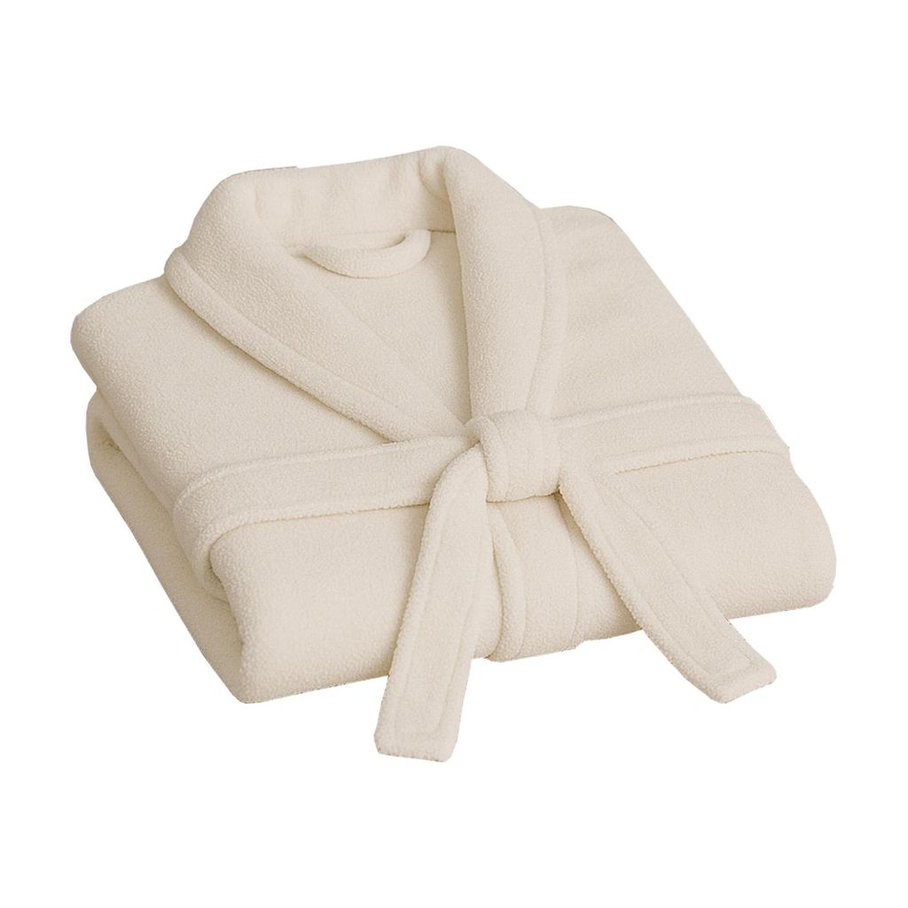 Bestlivings Bademantel Ecru mit Schalkragen und Taschen, weich flauschig saugstark, Sauna und Spa, auch für große Größen, Morgenmantel 5XL Bind...
