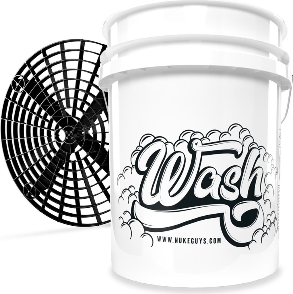 Nuke Guys Auto Wascheimer "Wash" 5GAL + Grit Guard - Car Wash Bucket