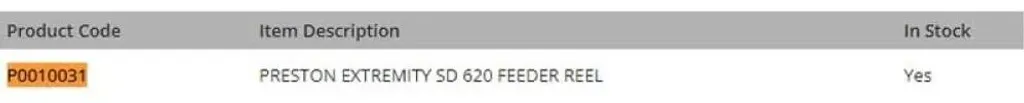Moulinet Preston Extremity Sd 620 Feeder : performance longue distance - 17