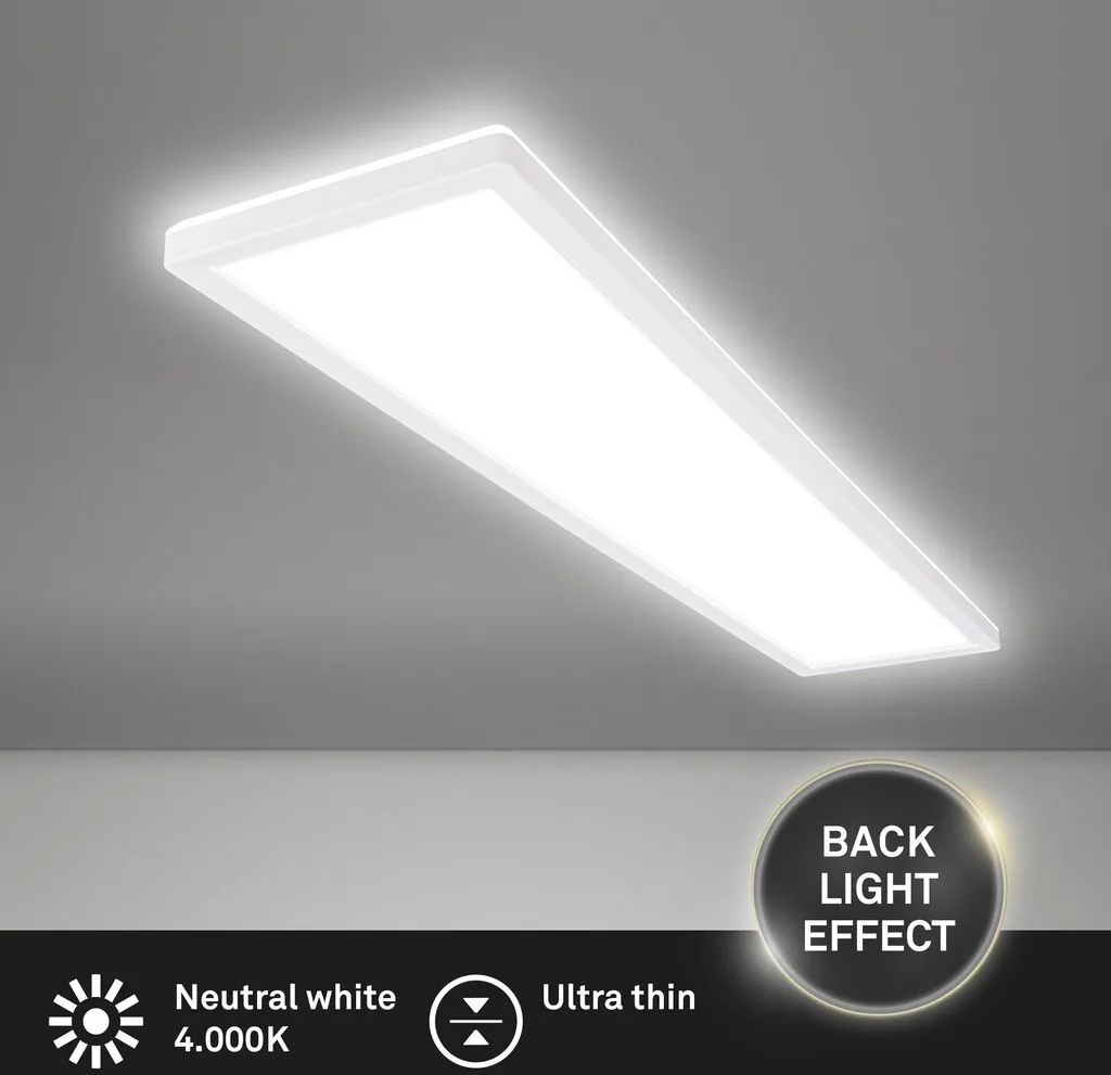 Briloner Tava LED 98cm Plafoniera Ultrapiatta 4800lm Retroilluminata - 2