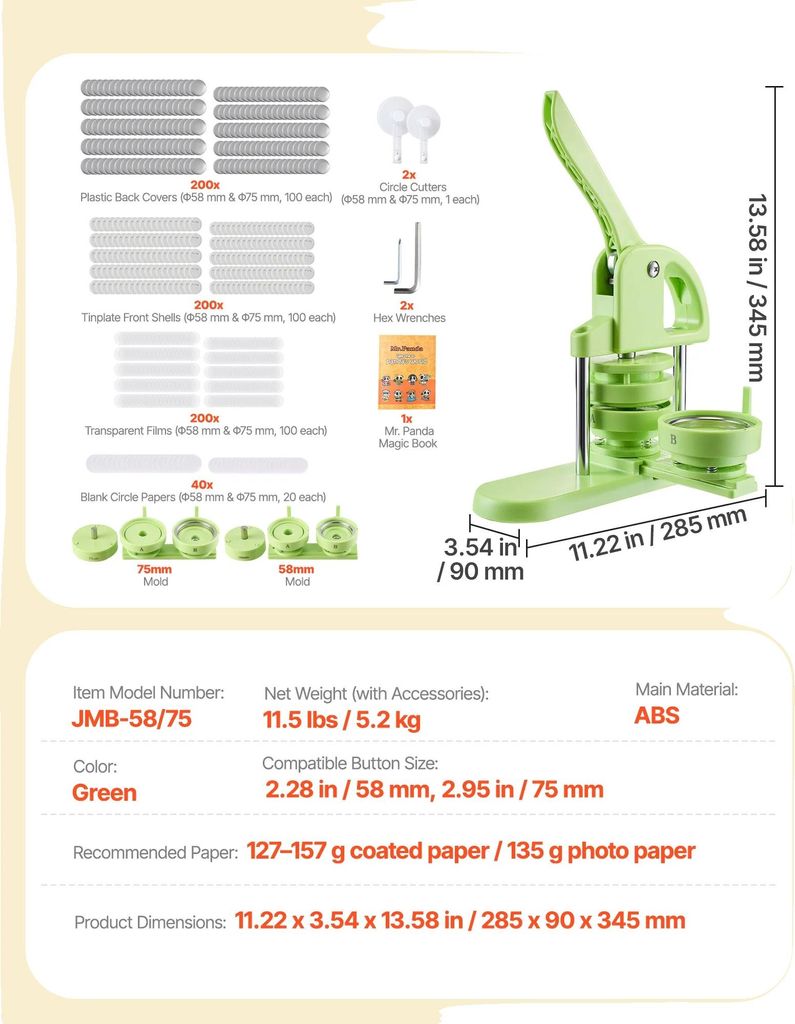 Knopenpers, complete doe-het-zelf set, duurzaam en Productafbeelding 