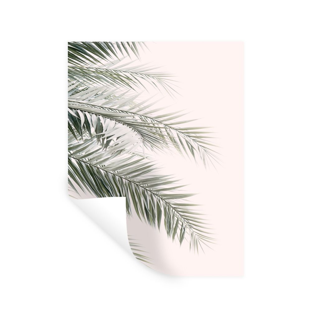 MuchoWow Wandtattoo Wandsticker Wandaufkleber Pflanze - Grün - Natur - Weiß 120x160 cm Selbstklebend und Repositionierbar - Wierderverwendbar -...