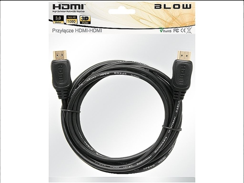 Blow HDMI kábel 7m GOLD Obrázok produktu 