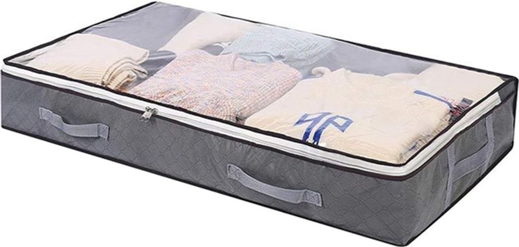 3 Stück 90L Groß Aufbewahrungstasche, Faltbare Unterbett Produktbild 3