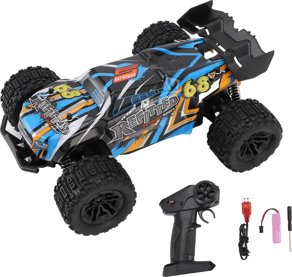 Voiture télécommandée de Drift : Véhicule Électrique RC Tout-terrain Bleu - 2