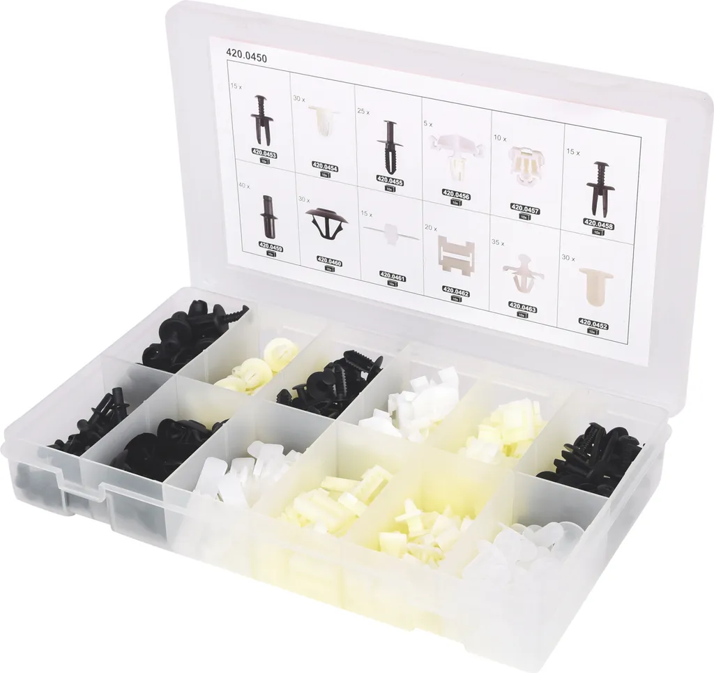Kit réparation clips de garnissage Mercedes 270 pièces KS TOOLS 420.0450