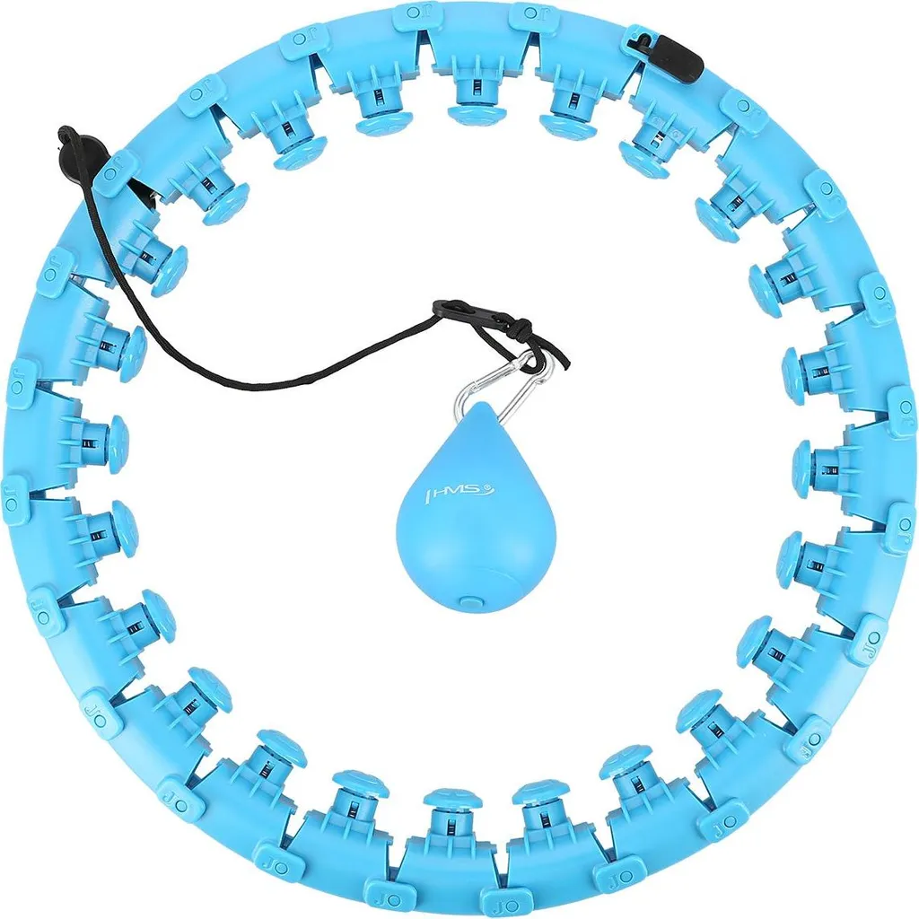 Cerceau lesté bleu pour fitness et remise en forme à domicile - 1,2 kg