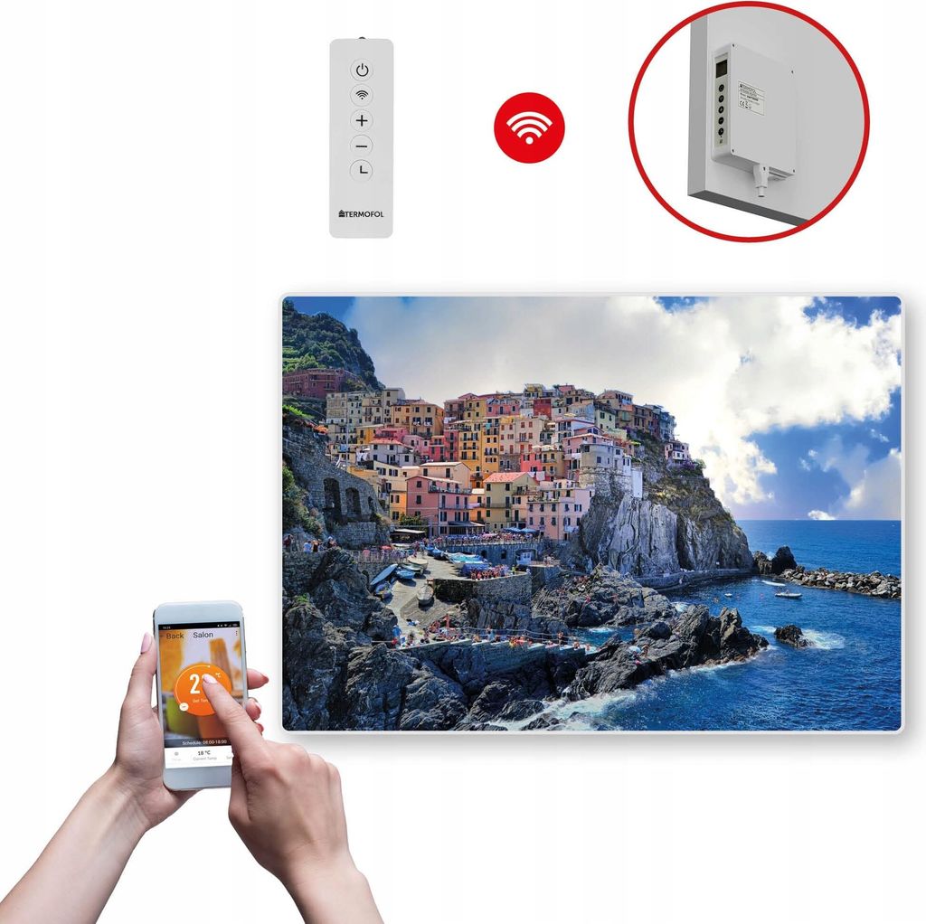 Termofol TF-SWT Infrarot Wandheizung - Wandheizung Elektrisch - Meer3 - 500W - 60x85 cm