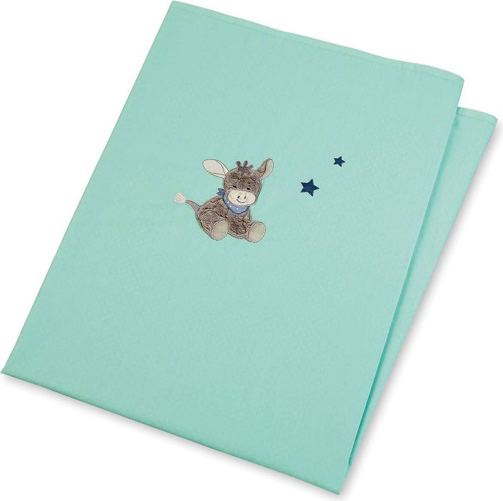 Sterntaler UV-Decke Esel Emmi, Alter: Für Babys ab der Geburt, 70 x 100 cm, Türkis