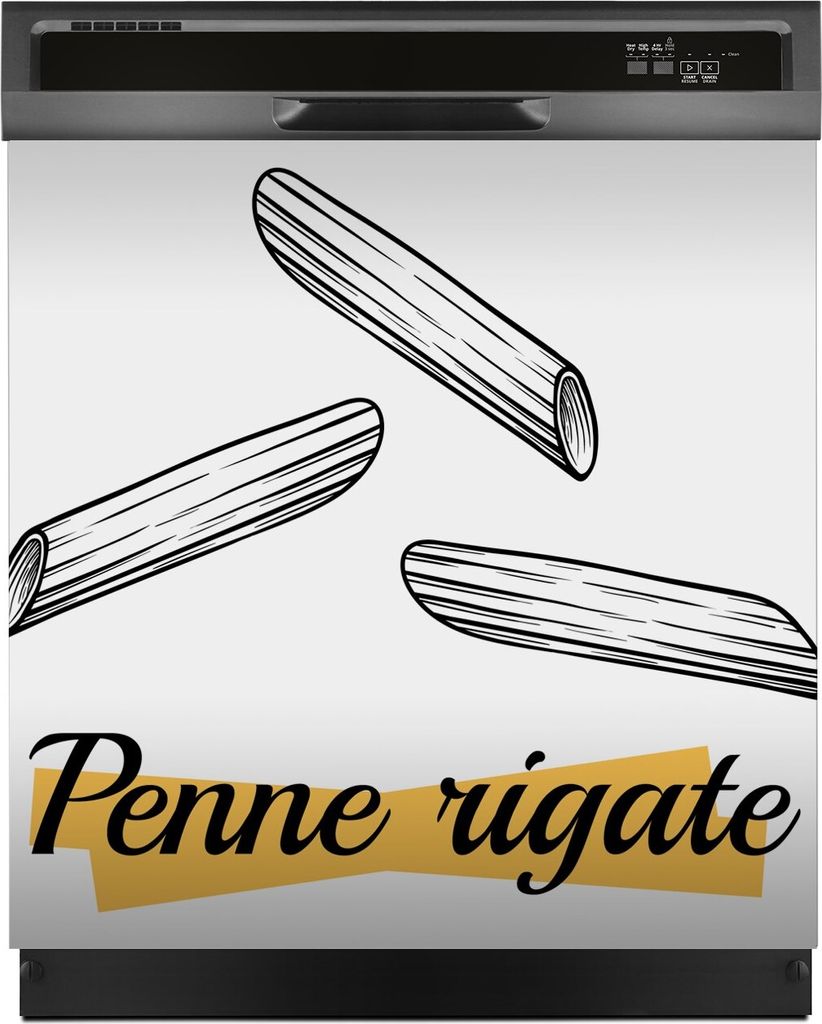 Magnete Dekorative 60x60 cm Küche Magnetmatte Spülmaschine - Italienische Nudeln Pasta