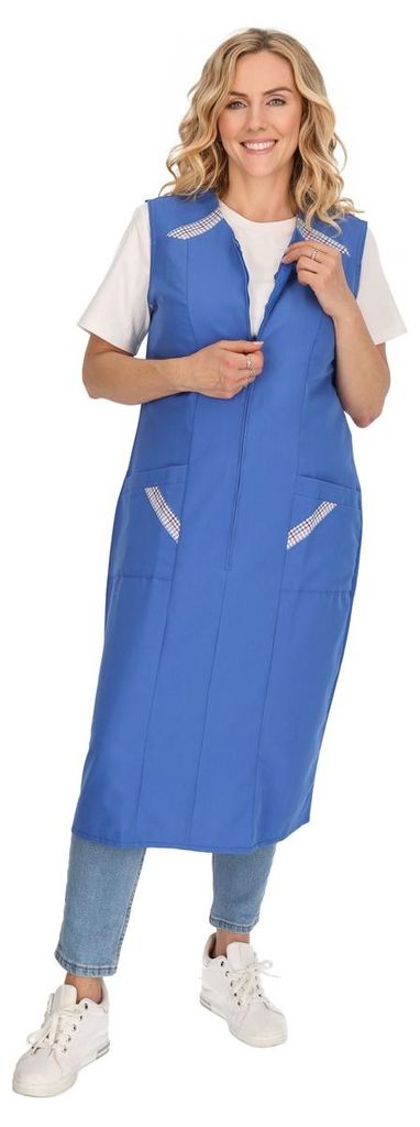 Reißverschlusskittel RV Kittel Hauskleid Schürze Produktbild 