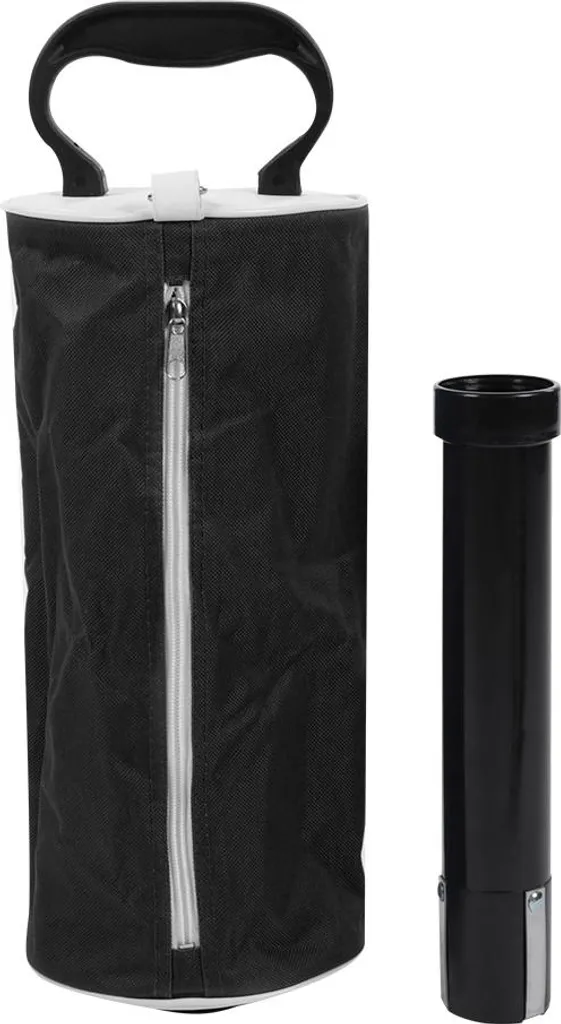 Borsa portatile per raccogliere palline da golf, sacchetto porta-paletta (nero)