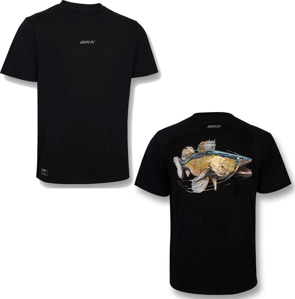 BKK T-Shirt Short Sleeve Casual Shirt-Zander-Black Größe M