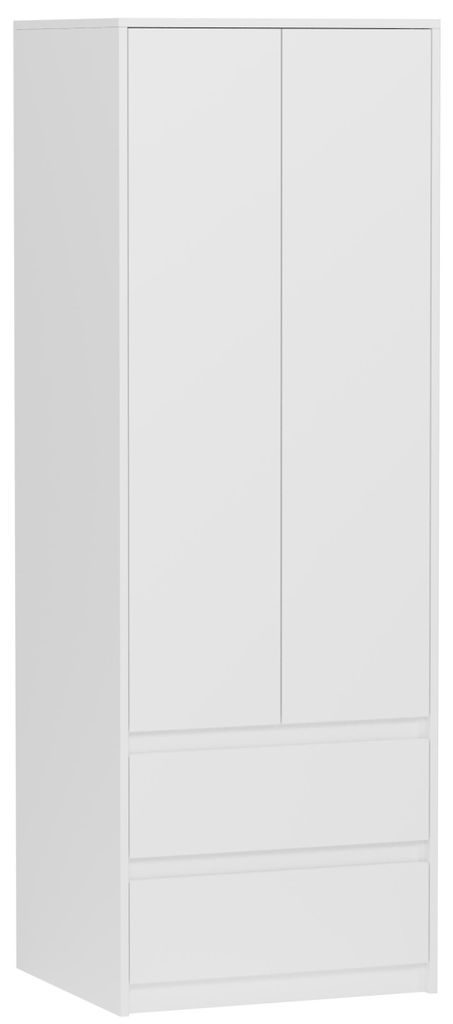 Skříň šatna 63 cm 2 dveře 2 zásuvky FRAMIRE B-6 bílá Obrázek produktu 