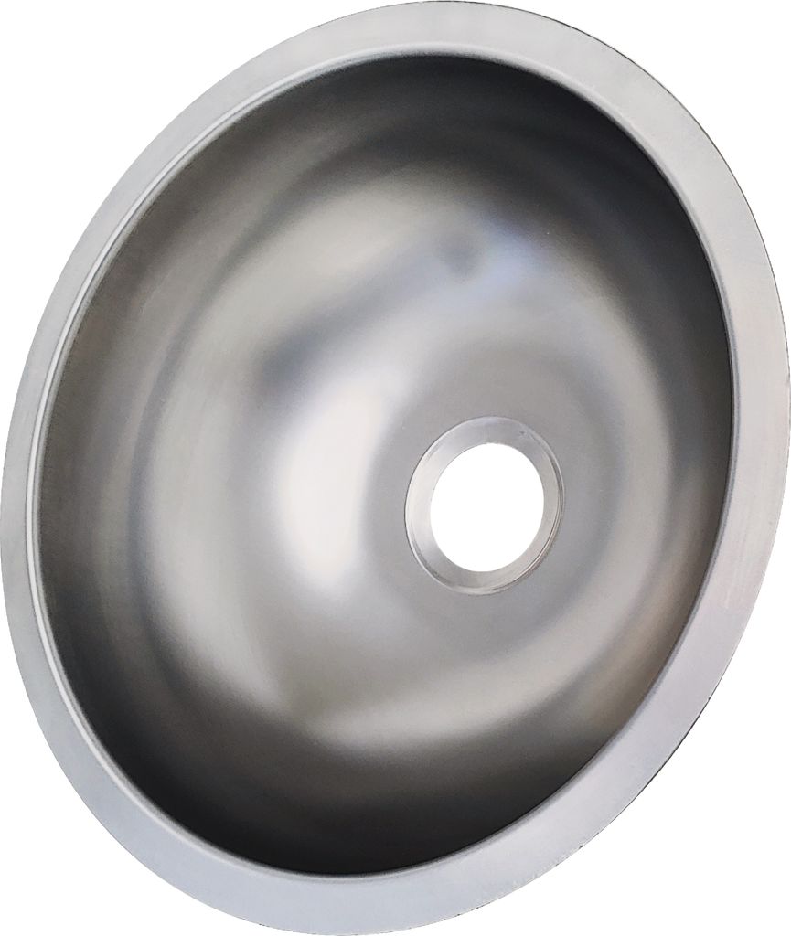 Edelstahl Campingspüle Rundspüle Y30 30 cm Einbauspüle Produktbild 3