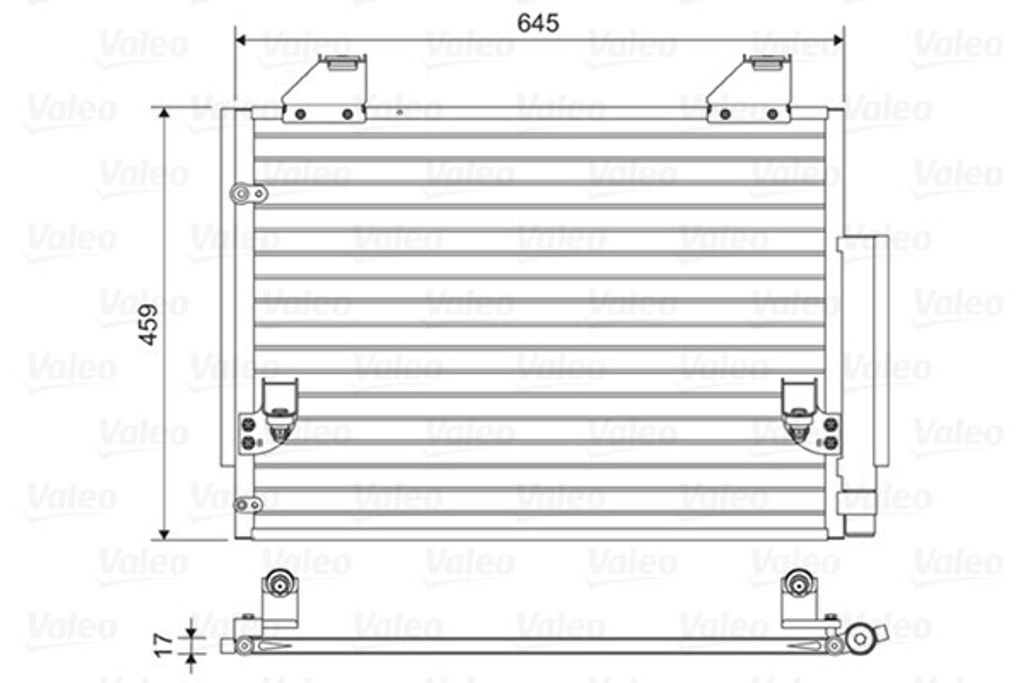 VALEO 814457 Kondensator Klimaanlage Klimakondensator für TOYOTA HILUX III Pick-up (TGN1, GGN2, GGN1, KUN2, KUN1) +Trockner
