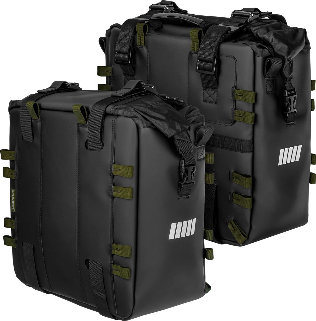 Satteltaschen Set 2×38 L wasserdicht Hypalon & Nylon - SCHNORR SC-38 für Honda XL 750 Transalp