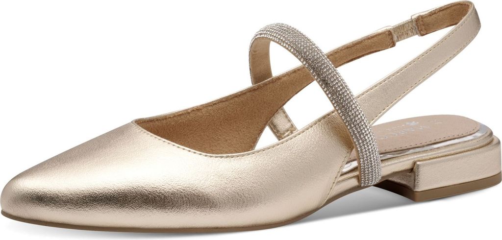 MARCO TOZZI Damen Ballerinas Mit Glitzer - Vegane Schuhe