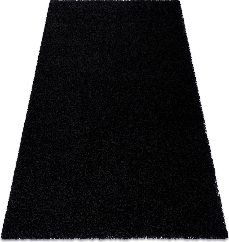 Teppich SOFFI shaggy 5cm schwarz Schwarz 160x220 cm