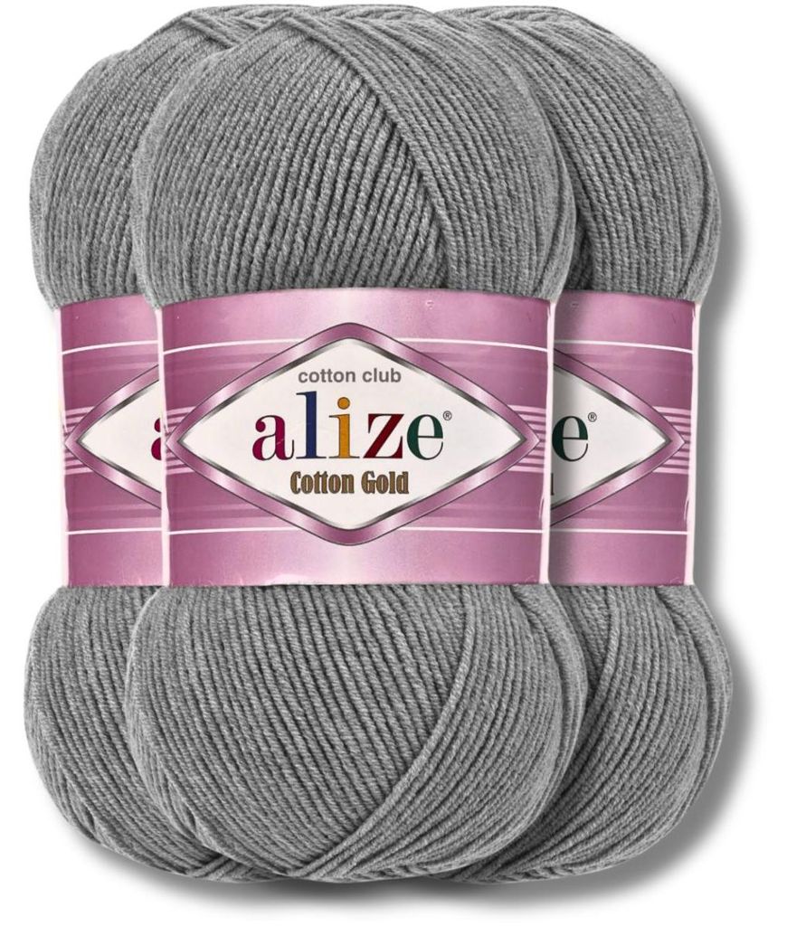 Alize 3x 100g priadze Bavlna Gold, jednotná farba, vhodné Obrázok produktu 