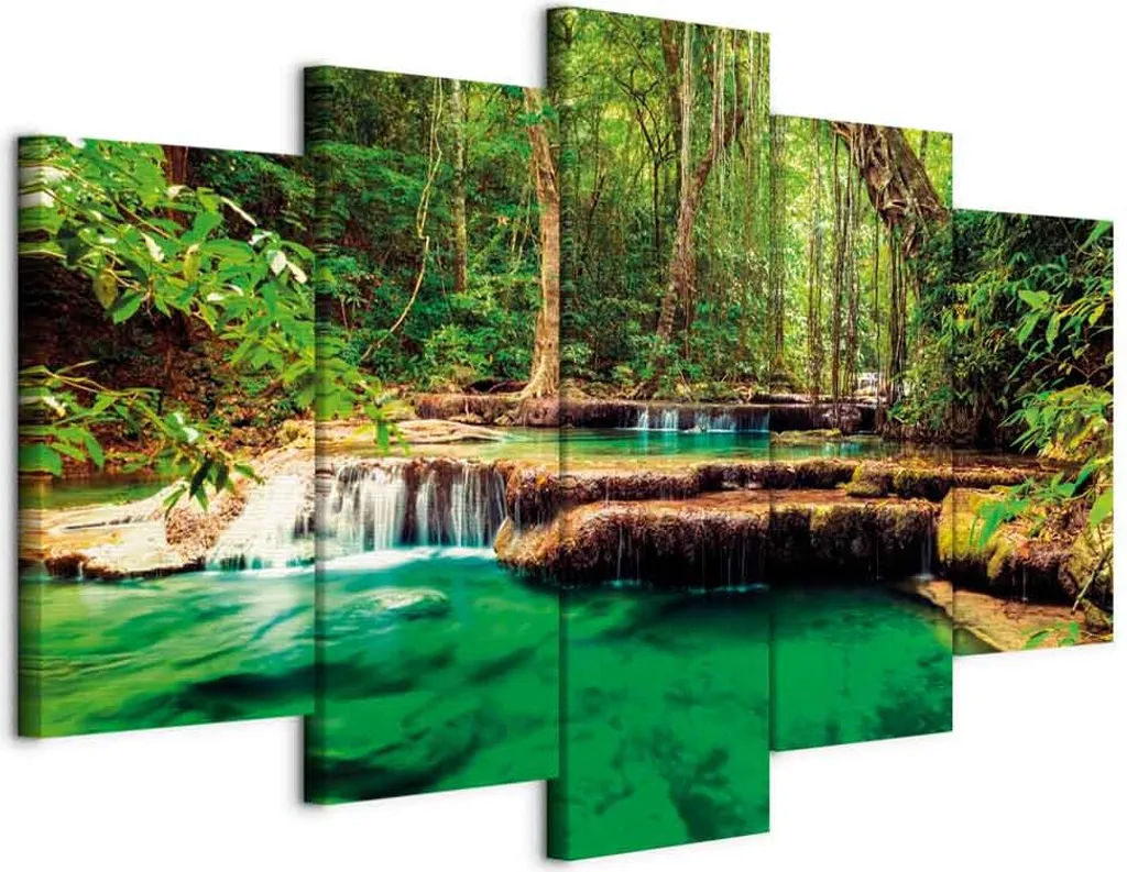 Quadro su tela italiano - Il seno della natura 100x50 cm paesaggi c-B-0036-b-n