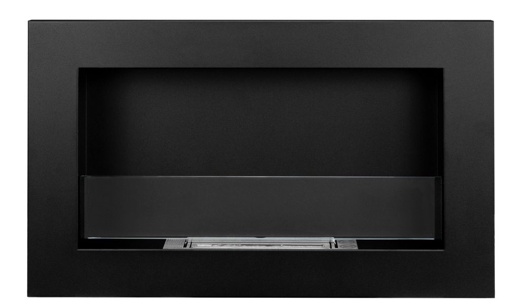 Bioetanolový krb SLIM 650x400mm čierny so sklom. Etanolový Obrázok produktu 2