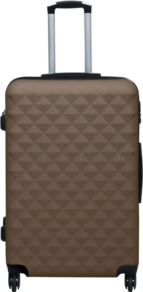Set de bagages rigides marron ABS anti-choc 3 pcs design Möbel