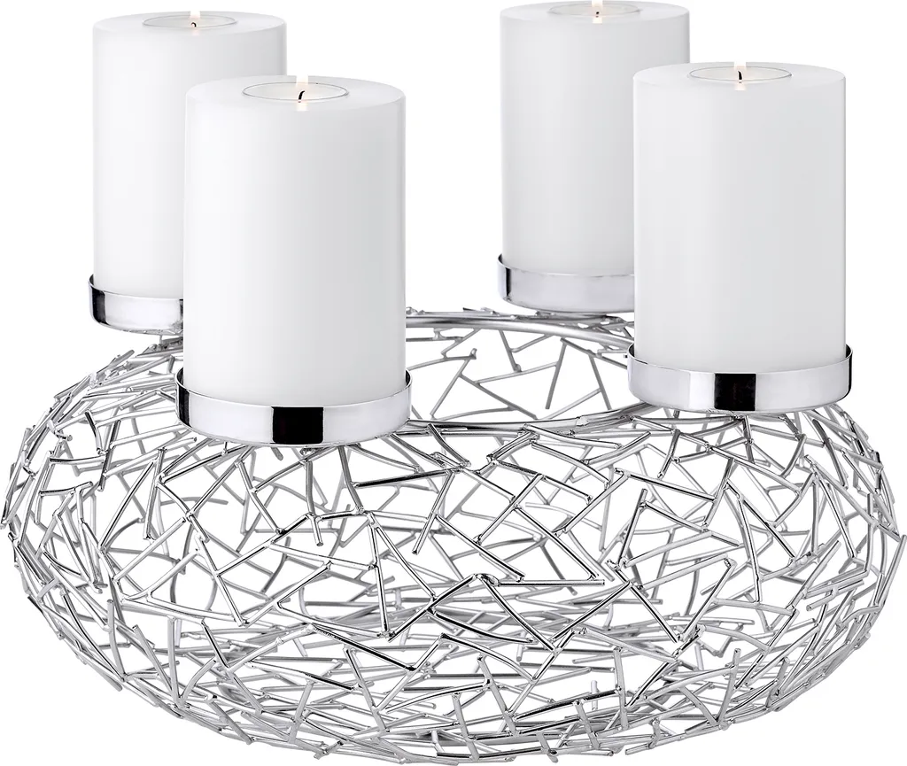 Couronne Avent Inoxydable Milano 34 cm - Bougeoir sans Entretien