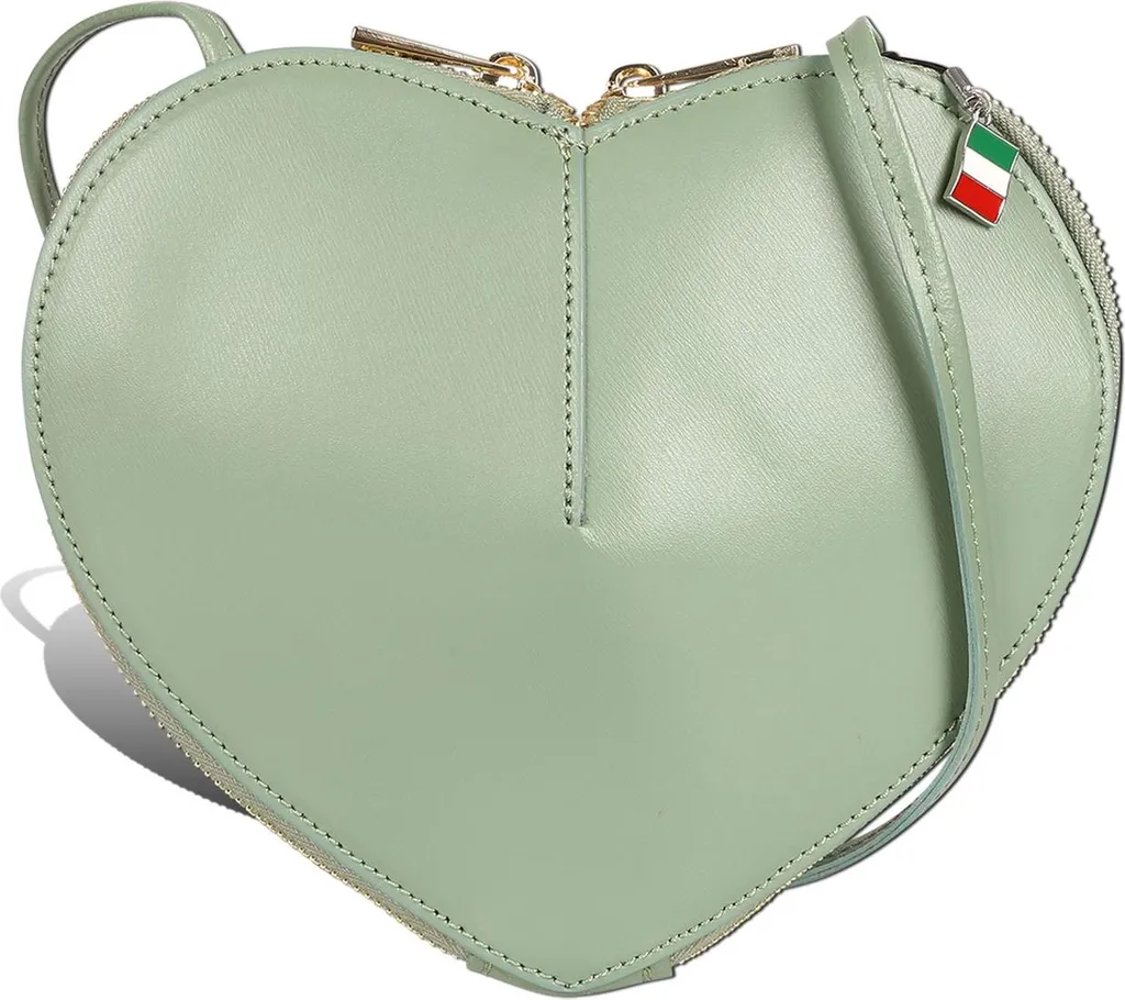 Florence Borsa Tracolla Pelle Cuore Verde Lime D2OTF846L3 Italy