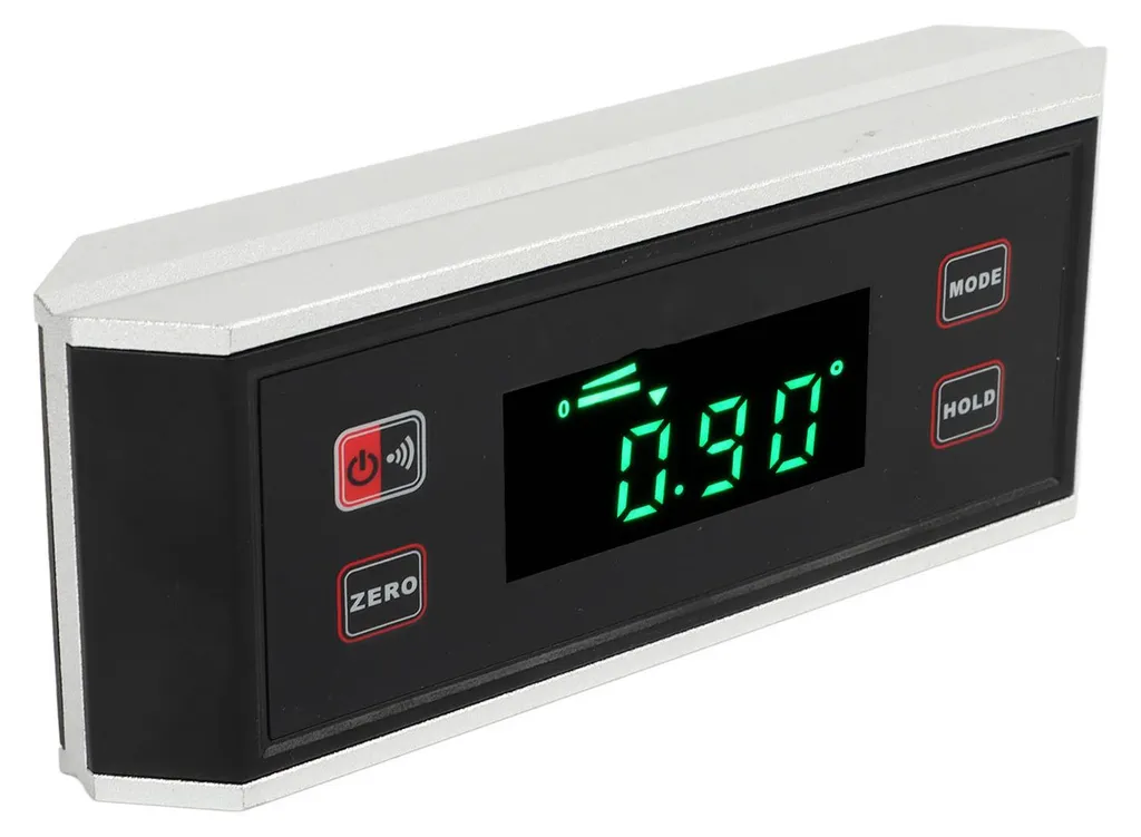 Inclinomètre à écran rétroéclairé et base magnétique, Équerre LCD - 10