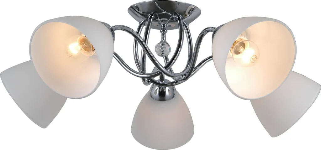 Lustre LED de Salon Italux Lugano Chrome PND-5643-5 Éclairage Chic Design