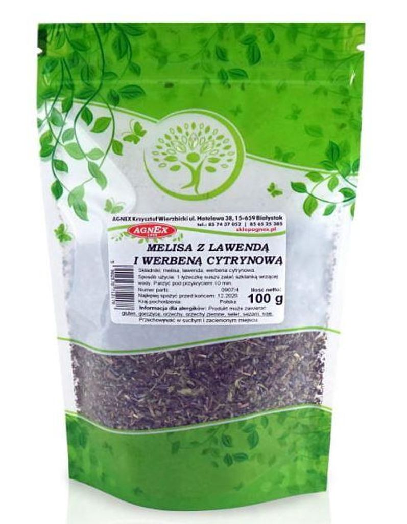Melisa z lawendą i werbeną cytrynową 100 g Zdjęcie produktu 