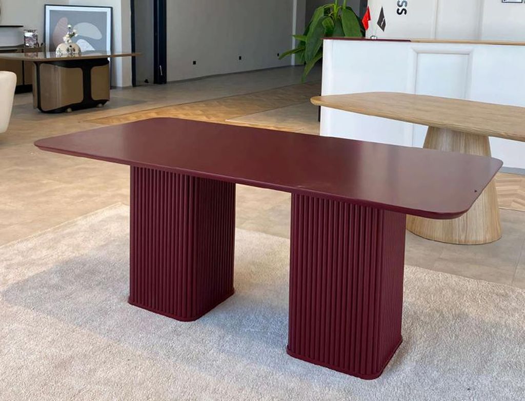 Esszimmertisch Familientisch Designer Esstisch Esstisch Tisch 180x90 Braun