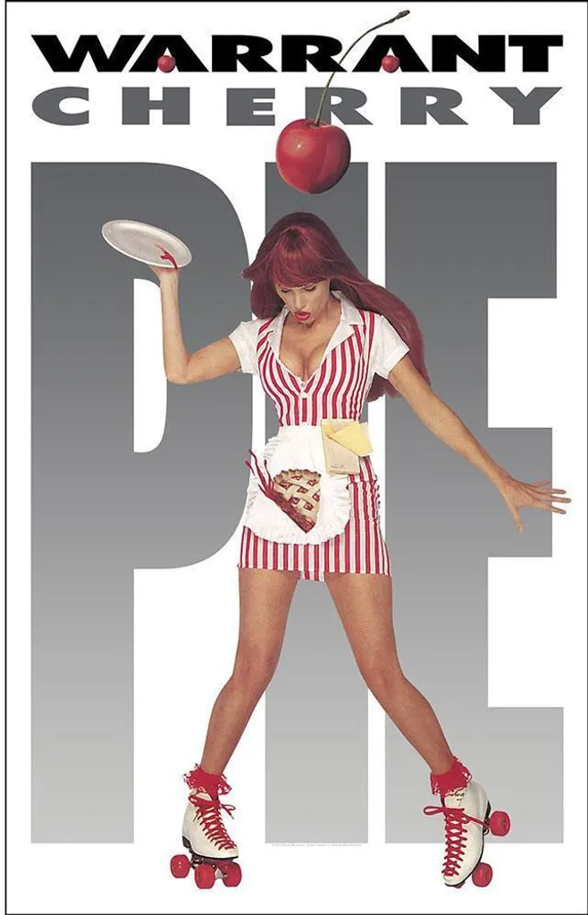 Poster Warrant Cherry Pie en tissu RO4111 haute qualité - Blanc Rouge