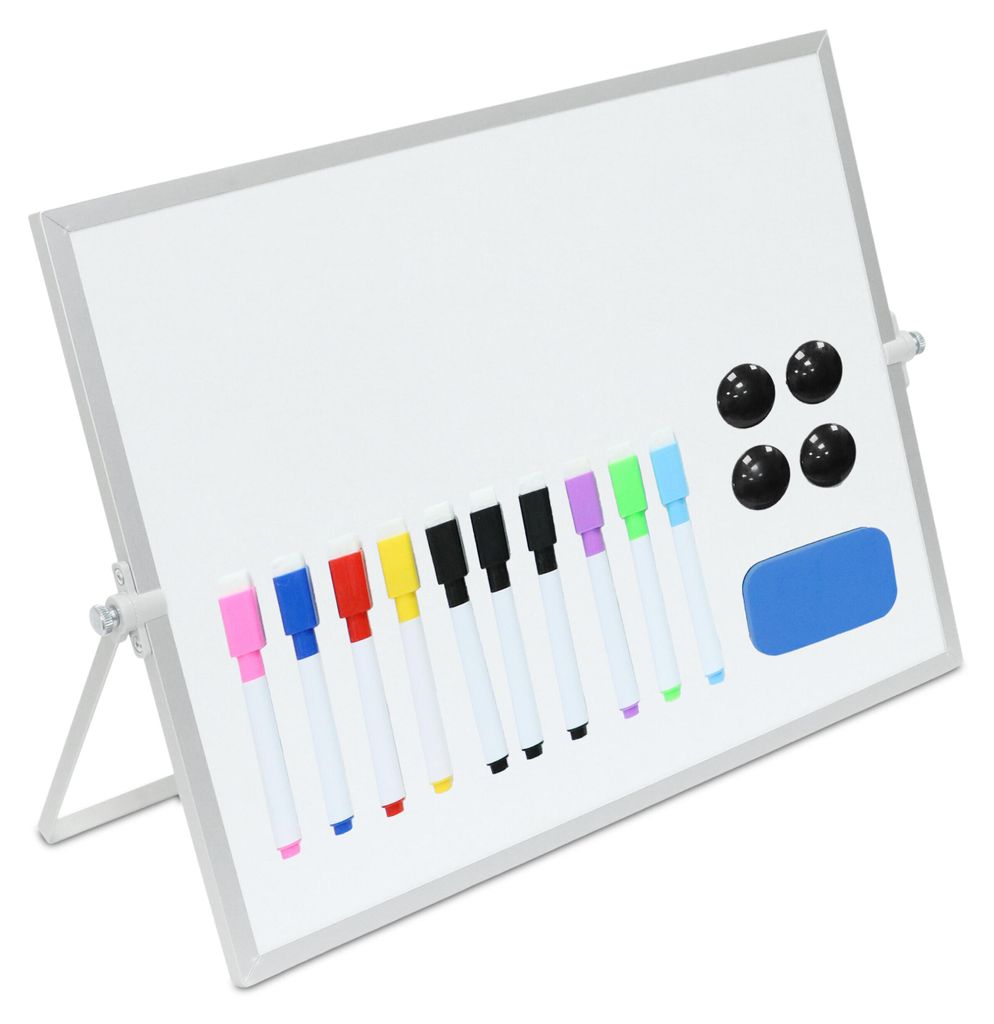 Relaxdays Whiteboard, tafelmodel, 30x40 cm, magnetisch, Productafbeelding 
