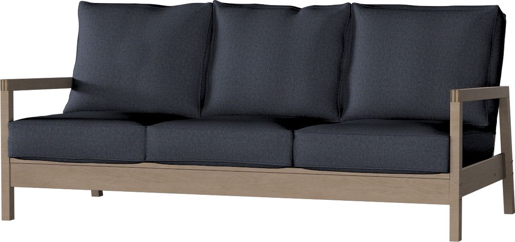 Dekoria Bezug für Lillberg 3-Sitzer Sofa, dunkelblau, Sofahusse, Lillberg 3-Sitzer