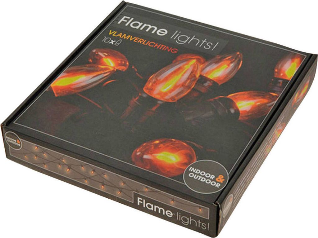 Licherkette - 10 Flammen - orange Obrázok produktu 