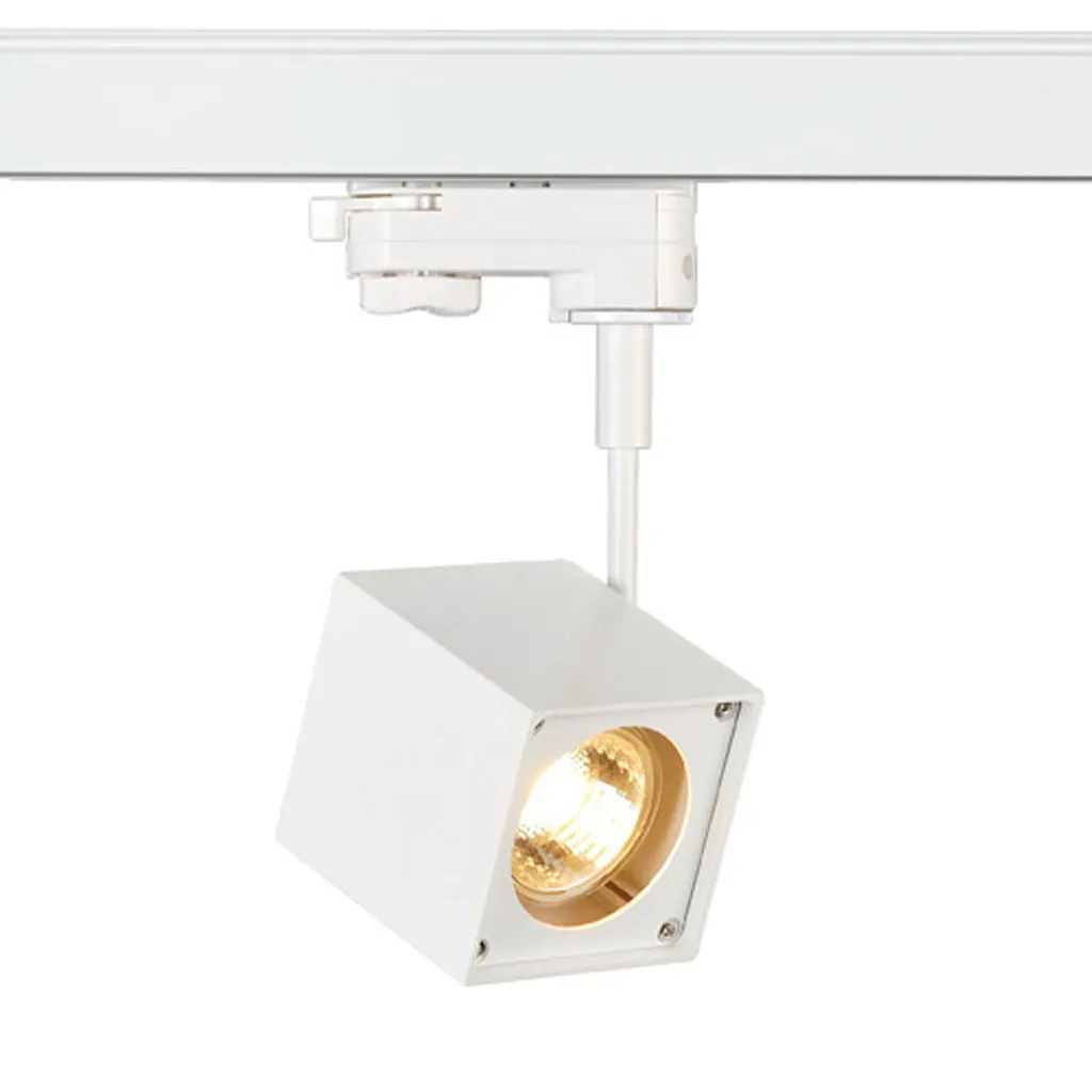 SLV 152321 ALTRA DICE Spot Carré Blanc GU10 50W avec Adaptateur 3P