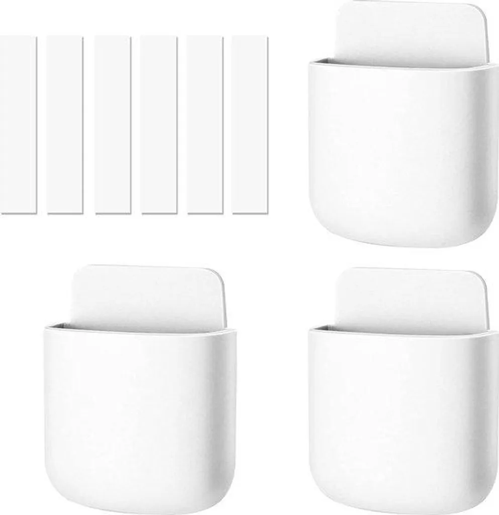 Support télécommande sans trou - Fini les pertes de boîtiers - Blanc x3