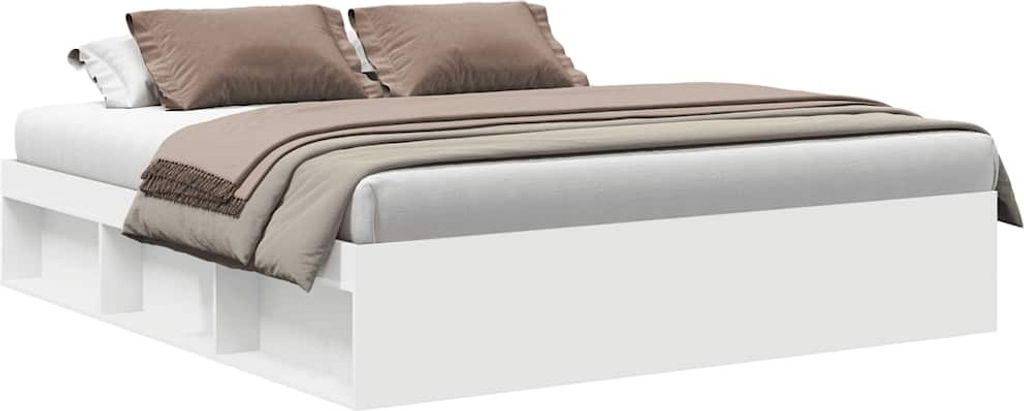 vidaXL Rám postele bílý 200x200 cm Obrázek produktu 