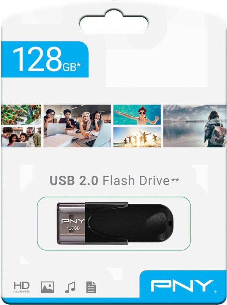 PNY Attaché 4 2.0 128GB USB flash drive USB Type-A Black Image du produit 
