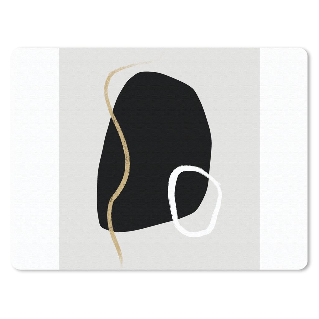 MuchoWow Mauspad Mousepad Minimalismus - Abstrakt - Design 23x19 cm - Mousepads - Maus Mat - Pad - Mausunterlage - Schreibtischunterlage - Mauspad