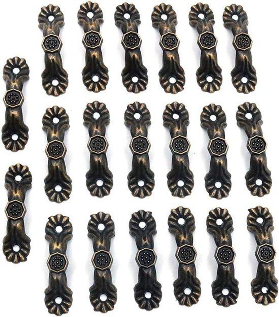 Antik-Metall-Deckungsgriffe in Bronze für Türen, Schränke, Hebel, inklusive Gewindegarnituren, aus Bronze, robust und schmückend.