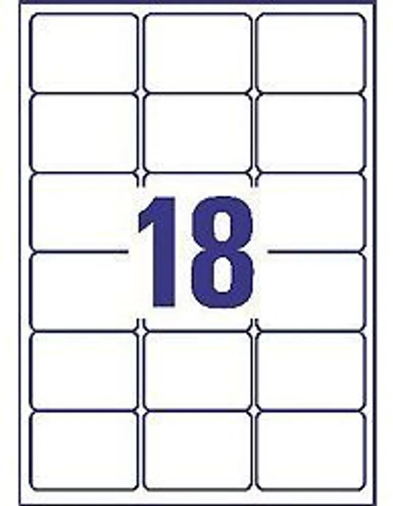 Étiquettes autocollantes pour imprimante Avery L7161 en pack 100 pages