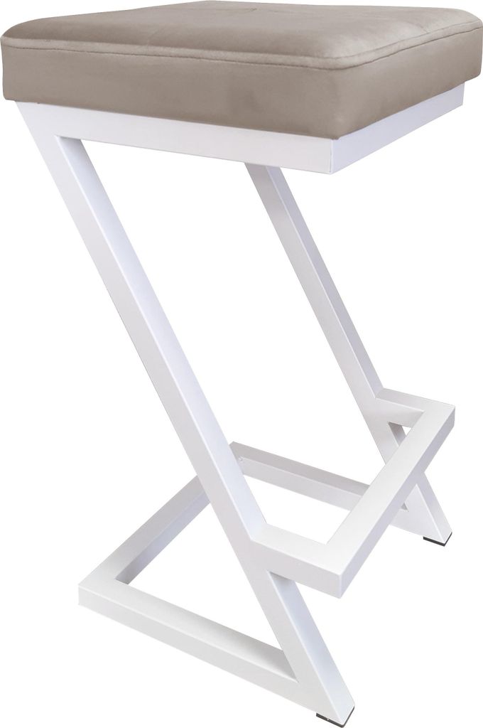 Barová stolička ZETA LOFT METAL, biela podnož MG09 Obrázok produktu 