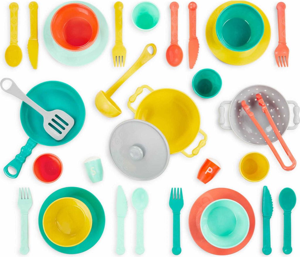 B.Toys Mini Chef Kitchen Set – Tafelgeschirr und Küchenzubehör