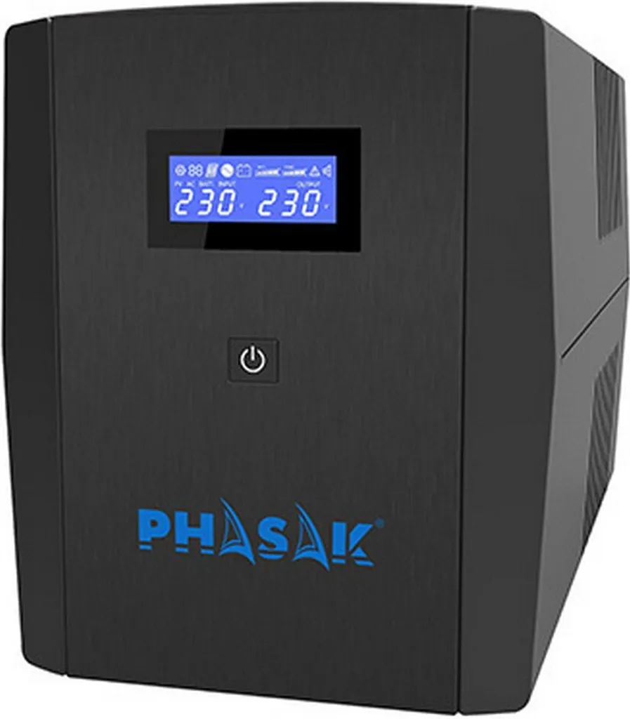Onduleur Phasak Sirius 2260VA 1320W Noir - Protection Électrique Fiable