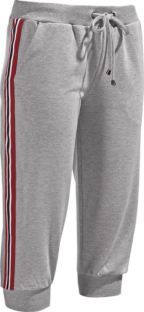 Erwin Müller Damen-Caprihose grau meliert 48 / 50