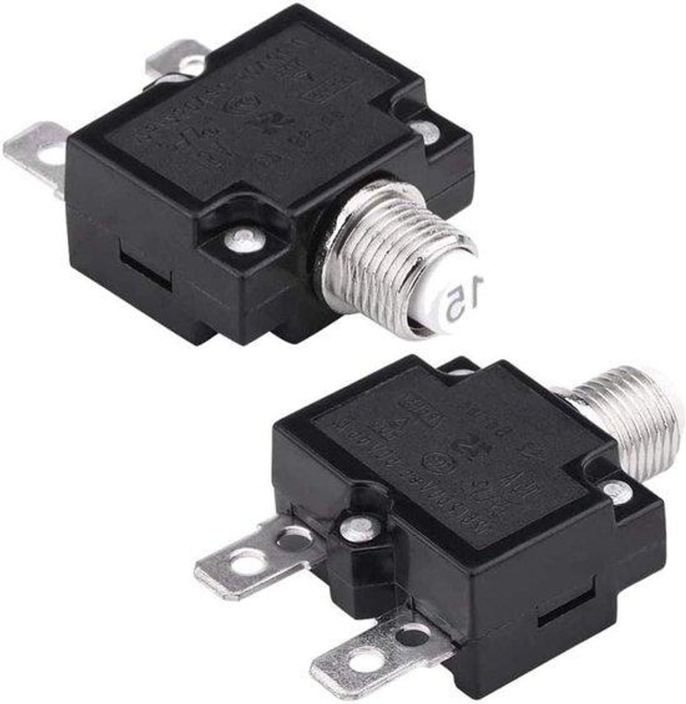 Thermischer Schutz 15A 125-250V AC 50V DC 2er Pack