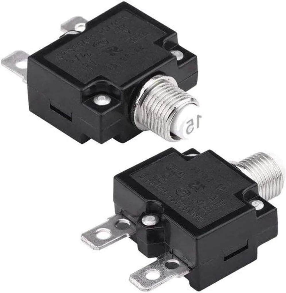 Disjoncteur thermique 15A pour protection circuit électrique - 2 pièces
